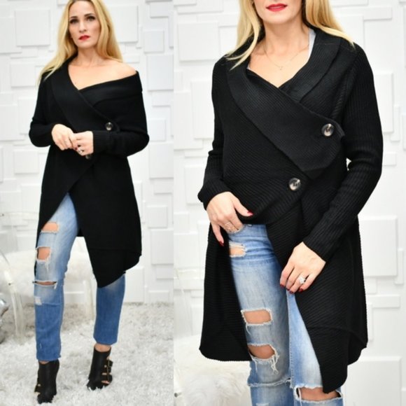 Knit Long Cardigan Black Fall Trends Long …